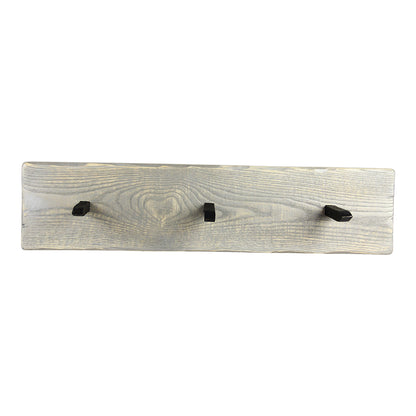 This multi coat hanger is perfect for small spaces, or to create a custom wall. Made with an authentic railway spike from the early 1900's, it can be mounted on any wall to hang coats, umbrellas, bags, hanging plants, etc. Mounting is easy - simply hang using the recess on the back. Its come with  a set of screws and plugs