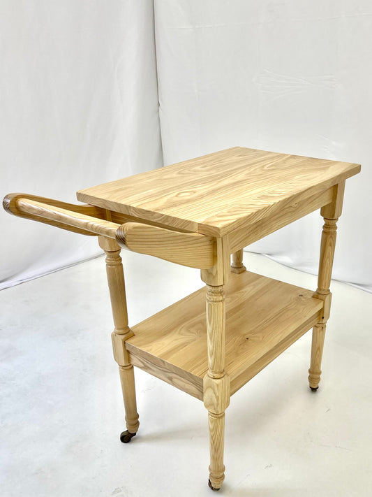 Oak & Post Reclaimed Canadian Ash Service Cart, Serving Cart, French cottage decor, farmhouse , side table, party table, handcrafted, distress wood