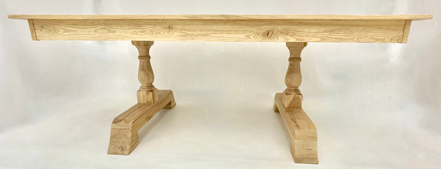 Oak & Post Monastery Farmhouse French Cottage Dining Table, French cottage furniture, monastery table, vintage, Monastery table,Farmhouse table,Harvest dining table,Rustic table,Distress dining table,Solid wood table,Handcrafted furniture,Cottage