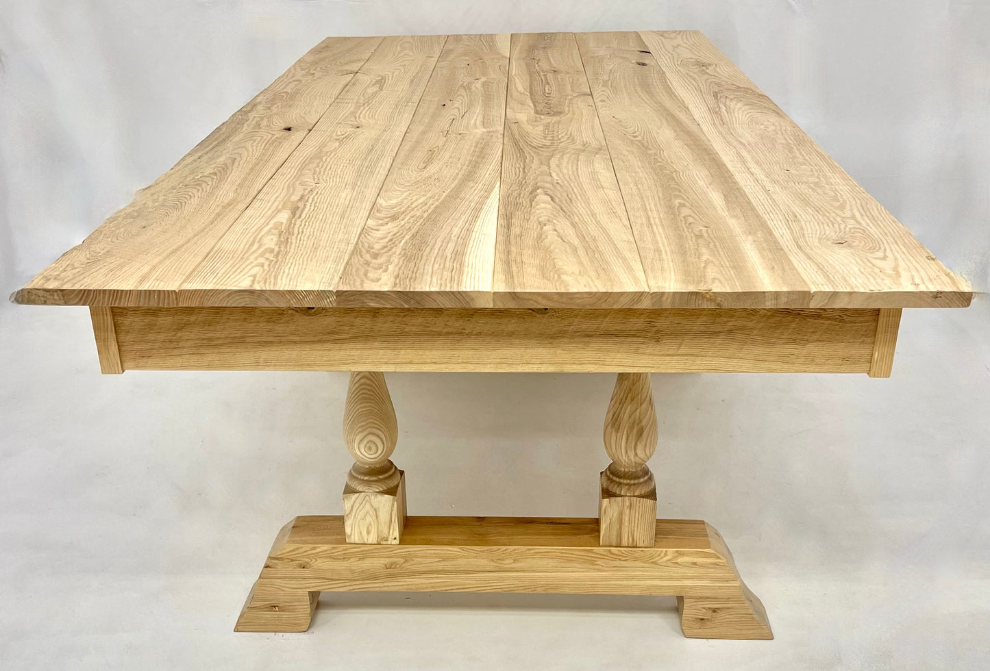 Oak & Post Monastery Farmhouse French Cottage Dining Table, Farmhouse table,  French cottage furniture, monastery table, vintage, Monastery table, Harvest dining table, Rustic table, Distressed dining table, Handcrafted furniture, Cottage