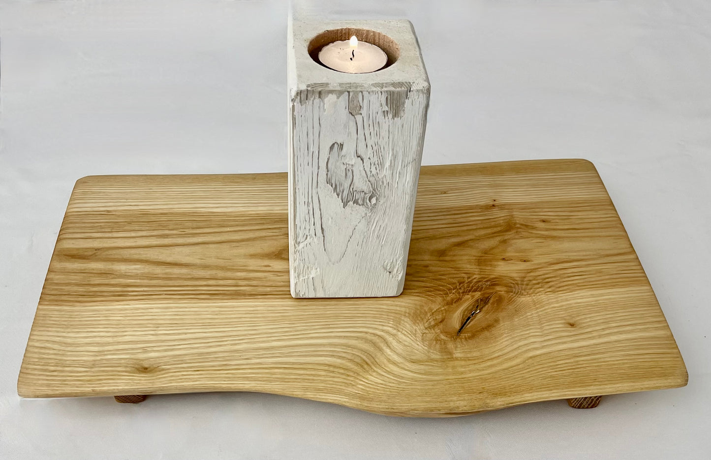 Farmhouse Decor Single Candle Holder