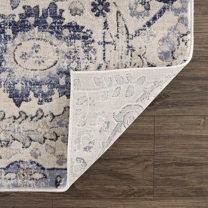 Hauteloom Erbacon Farmhouse Vintage Traditional Damask Area Rug