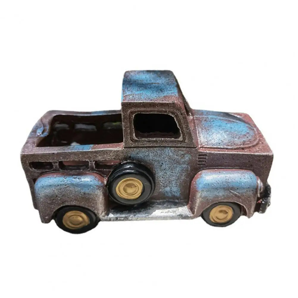 Vintage Farmhouse Truck Planter - Rustic Flower and Succulent Holder