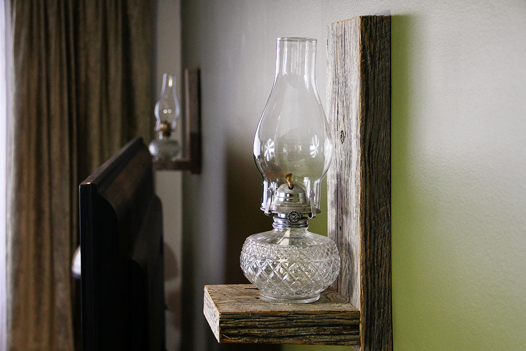 Our Wall Sconces are made from beautiful reclaimed Canadian ash or oak to give each piece an authentic rustic look. These wall sconces can be mounted to any wall and used as storage, or for decorative purposes. Use to display plants, candles, books, picture frames, etc.  Mounting is easy - simply hang on a screw or nail using the recess on the back.